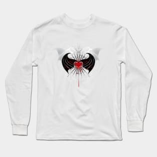 Red Heart of a Vampire ( Vampire Heart ) Long Sleeve T-Shirt